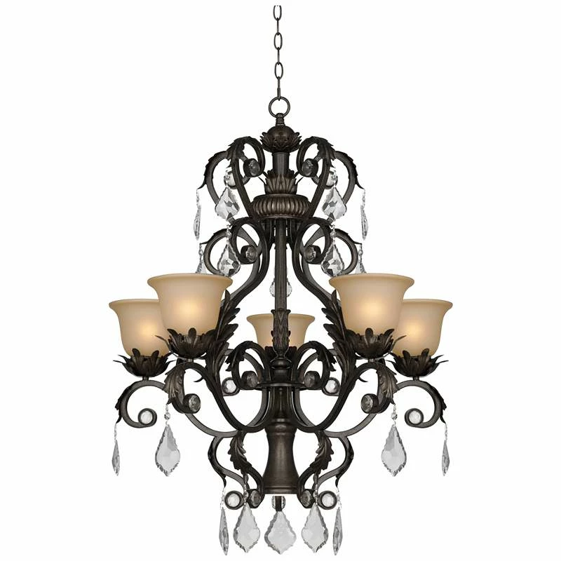Kathy Ireland Ramas De Luces Bronze 31" Wide Chandelier 5 Kathy Ireland Ramas De Luces Bronze 31" Wide Chandelier - Image 3