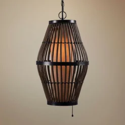 Kenroy Home Biscayne 12" Wide Black Outdoor Mini Pendant