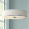 Kichler 20" Wide Nickel And White Shade Modern Pendant Ceiling Light -Outlet The Radiantix Store kichler 20 inch wide nickel and white shade modern pendant ceiling light w0672cropped