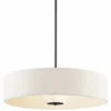 Kichler 24" Wide 3-Light White Drum Modern Pendant