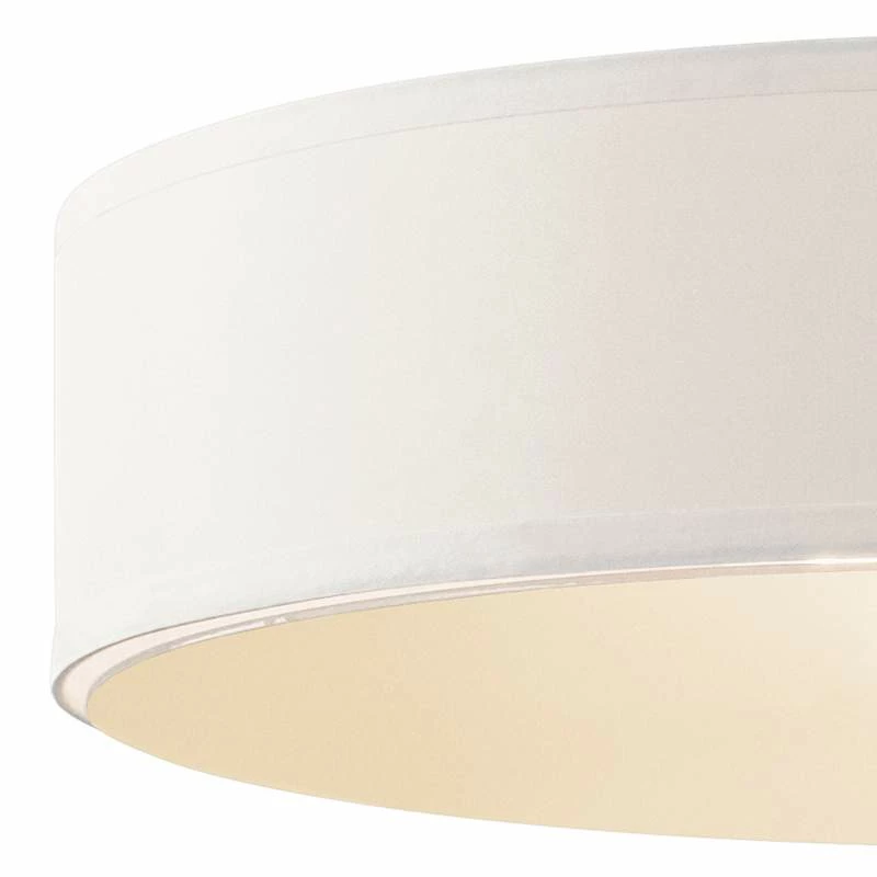 Kichler 24" Wide 3-Light White Drum Modern Pendant 4 Kichler 24" Wide 3-Light White Drum Modern Pendant - Image 2