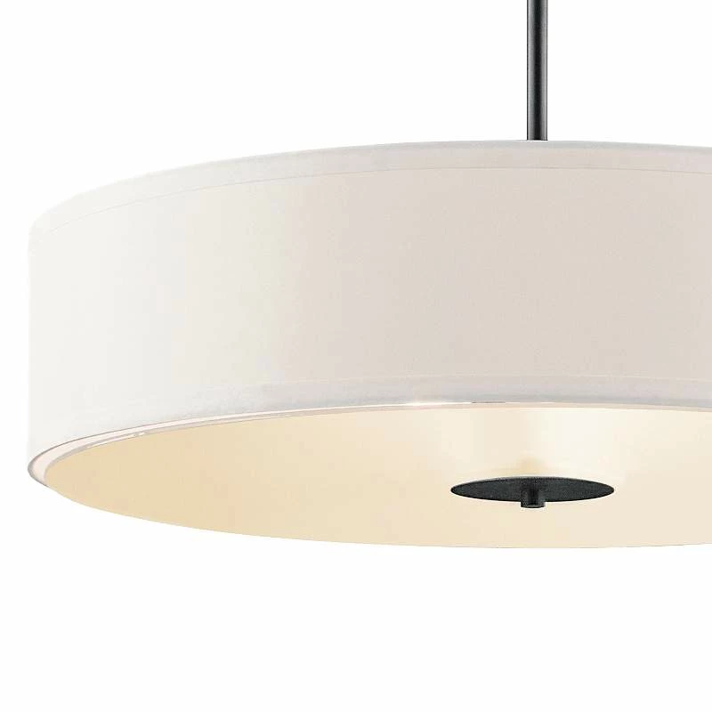 Kichler 24" Wide 3-Light White Drum Modern Pendant 5 Kichler 24" Wide 3-Light White Drum Modern Pendant - Image 3