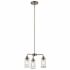 Kichler Braelyn 18" Wide Classic Pewter 3-Light Chandelier -Outlet The Radiantix Store kichler braelyn 18 inch wide classic pewter 3 light chandelier 35m04views1