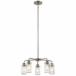 Kichler Braelyn 25" Wide Classic Pewter 5-Light Chandelier -Outlet The Radiantix Store kichler braelyn 25 inch wide classic pewter 5 light chandelier 35h27views2