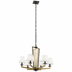 Kichler Dancar 28" Wide Natural Brass 6-Light Chandelier -Outlet The Radiantix Store kichler dancar 28 inch wide natural brass 6 light chandelier 75c71