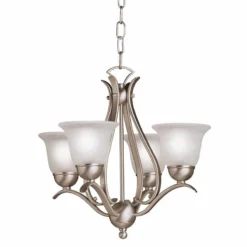 Kichler Dover 18" Wide Four Light Brushed Nickel Uplight Chandelier 7 Kichler Dover 18" Wide Four Light Brushed Nickel Uplight Chandelier -Outlet The Radiantix Store kichler dover 18 inch wide four light brushed nickel uplight chandelier 14532