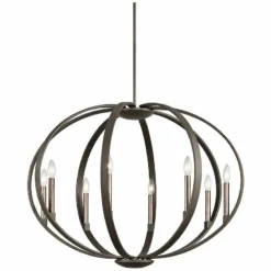 Kichler Elata 36"W Olde Bronze 8-Light Orbital Chandelier -Outlet The Radiantix Store kichler elata 36 inchw olde bronze 8 light orbital chandelier 13a78