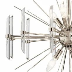 Kichler Eris 23 1/2" Wide Polished Nickel 6-Light Chandelier -Outlet The Radiantix Store kichler eris 23 and one half inch wide polished nickel 6 light chandelier 64h15views3