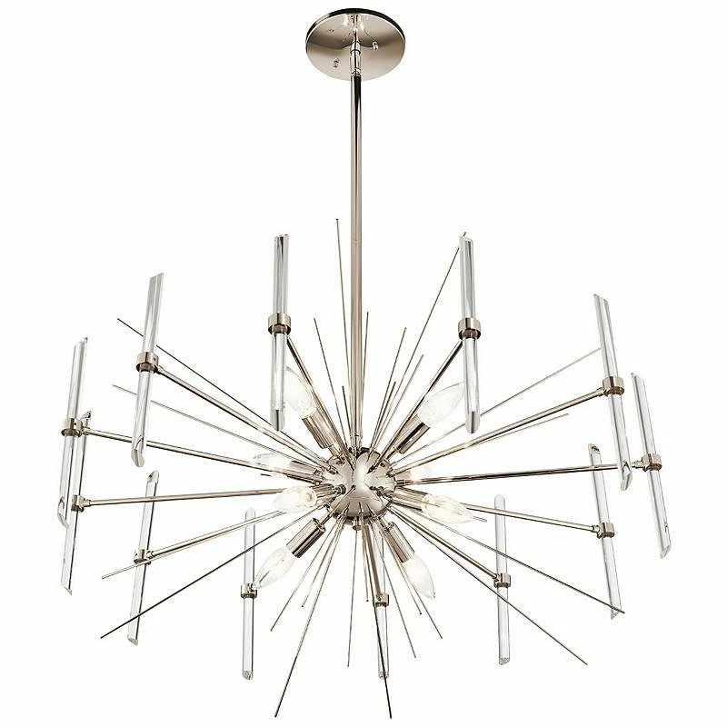 Kichler Eris 30" Wide Polished Nickel 8-Light Chandelier 4 Kichler Eris 30" Wide Polished Nickel 8-Light Chandelier - Image 2