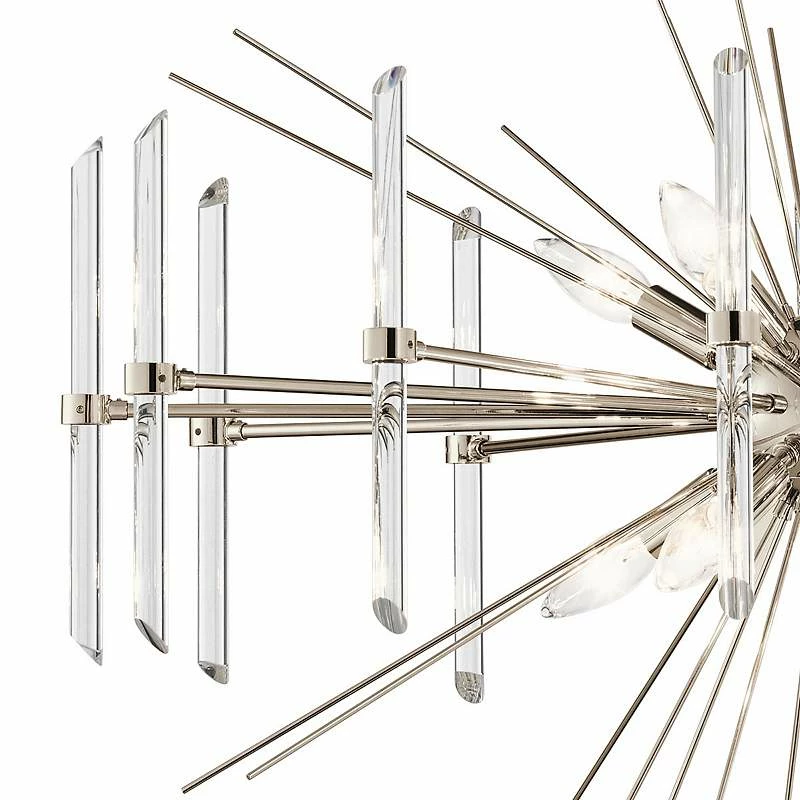 Kichler Eris 30" Wide Polished Nickel 8-Light Chandelier 7 Kichler Eris 30" Wide Polished Nickel 8-Light Chandelier - Image 5