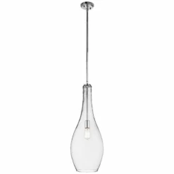 Kichler Everly 10 1/2" Wide Clear Glass Mini Pendant -Outlet The Radiantix Store kichler everly 10 and one half inch wide clear glass mini pendant 1f944