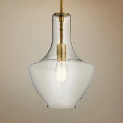 Kichler Everly 10 1/2" Wide Natural Brass Mini Pendant
