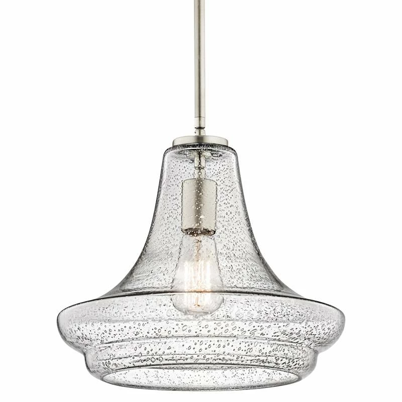 Kichler Everly 12 1/2" Wide Brushed Nickel Pendant Light 3 Kichler Everly 12 1/2" Wide Brushed Nickel Pendant Light
