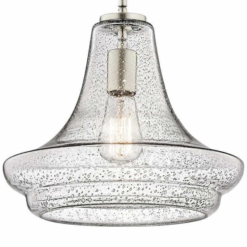 Kichler Everly 12 1/2" Wide Brushed Nickel Pendant Light 4 Kichler Everly 12 1/2" Wide Brushed Nickel Pendant Light - Image 2