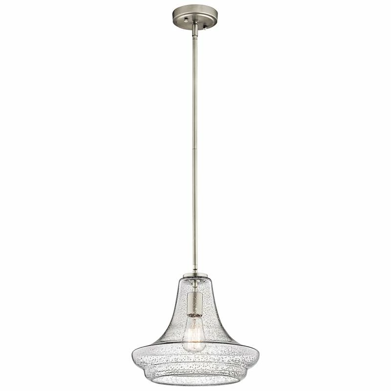 Kichler Everly 12 1/2" Wide Brushed Nickel Pendant Light 5 Kichler Everly 12 1/2" Wide Brushed Nickel Pendant Light - Image 3