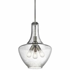 Kichler Everly 16" Wide Brushed Nickel 3-Light Pendant