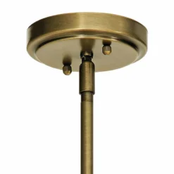 Kichler Everly 7" Wide Natural Brass Mini Pendant Light -Outlet The Radiantix Store kichler everly 7 inch wide natural brass mini pendant light 75d76views2