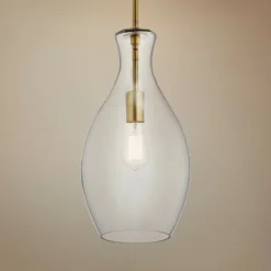 Kichler Everly 8 3/4" Wide Natural Brass Mini Pendant Light