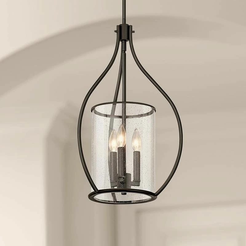 Kichler Fiona 15 1/4" Wide Olde Bronze 3-Light Foyer Pendant 3 Kichler Fiona 15 1/4" Wide Olde Bronze 3-Light Foyer Pendant
