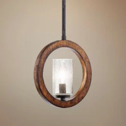 Kichler Grand Bank 9" Wide Auburn Convertible Mini Pendant