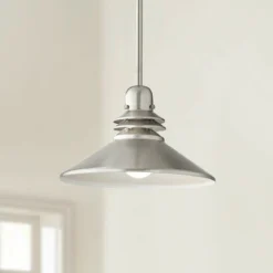 Kichler Grenoble 11"W Brushed Nickel 1-Light Mini Pendant