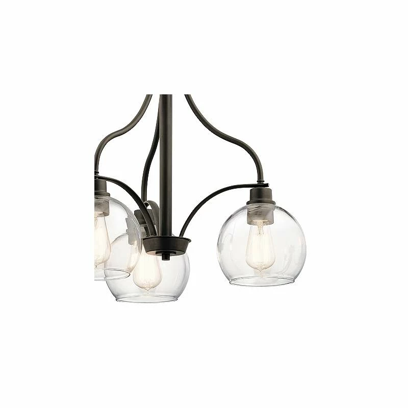 Kichler Harmony 22" Wide Oiled Bronze 3-Light Chandelier 4 Kichler Harmony 22" Wide Oiled Bronze 3-Light Chandelier - Image 2