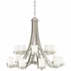 Kichler Hendrik 42 1/4"W Brushed Nickel 15-Light Chandelier -Outlet The Radiantix Store kichler hendrik 42 and one quarter inchw brushed nickel 15 light chandelier 93927