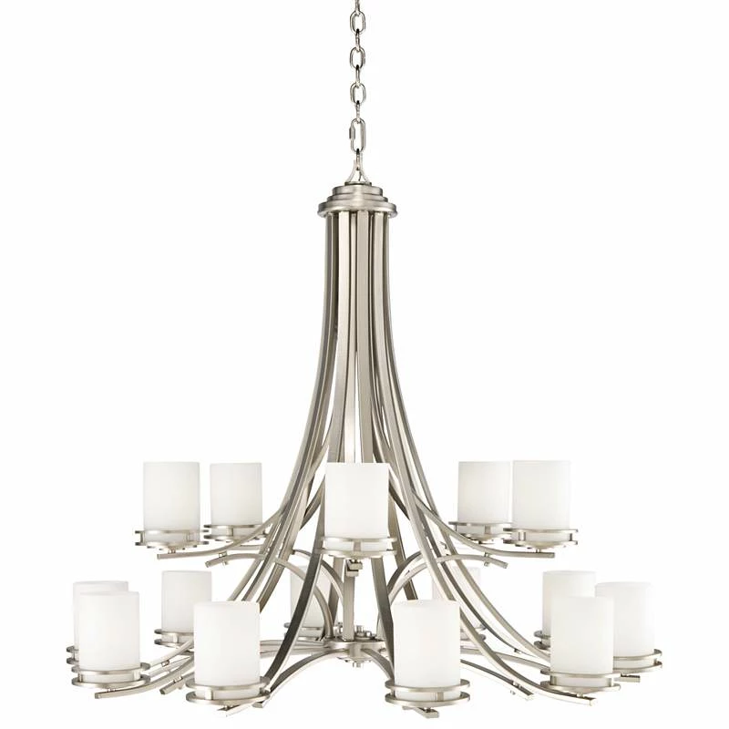 Kichler Hendrik 42 1/4"W Brushed Nickel 15-Light Chandelier 3 Kichler Hendrik 42 1/4"W Brushed Nickel 15-Light Chandelier