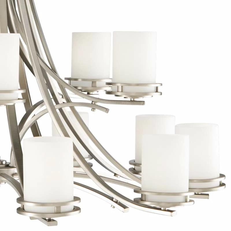 Kichler Hendrik 42 1/4"W Brushed Nickel 15-Light Chandelier 4 Kichler Hendrik 42 1/4"W Brushed Nickel 15-Light Chandelier - Image 2
