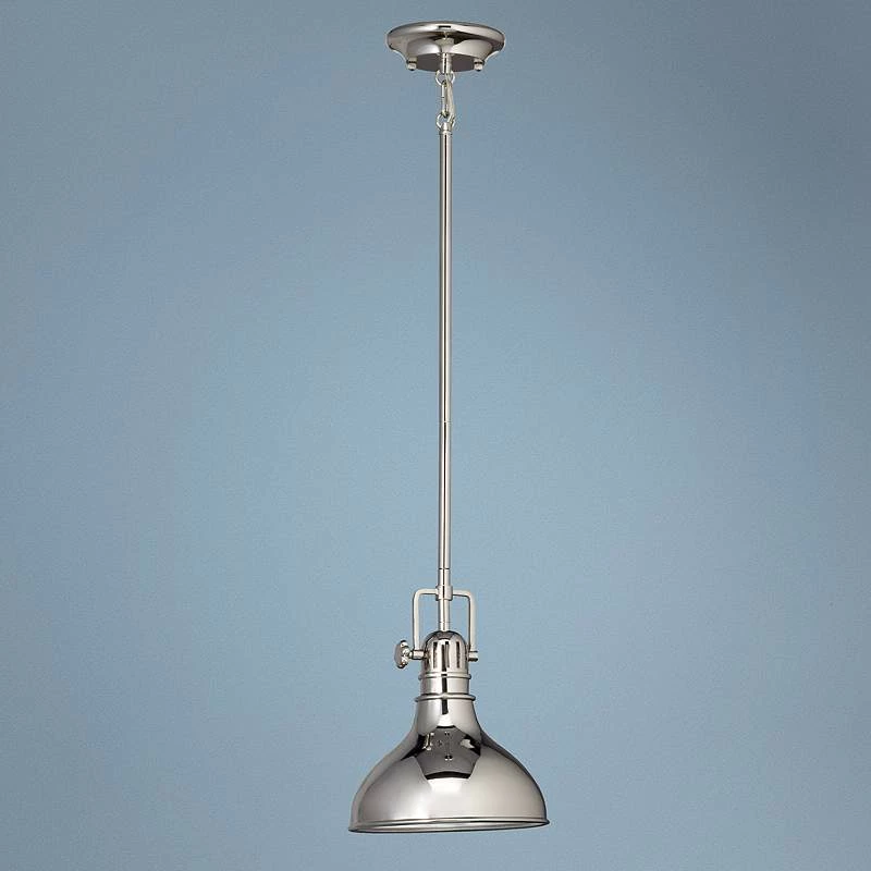 Kichler Hybrid 8" Wide Polished Nickel Mini Pendant 4 Kichler Hybrid 8" Wide Polished Nickel Mini Pendant - Image 2