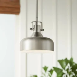 Kichler Intex 7" Wide Brushed Nickel LED Mini Pendant