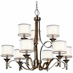 Kichler Lacey Antique Pewter 34 1/2" Wide Chandelier -Outlet The Radiantix Store kichler lacey antique pewter 34 and one half inch wide chandelier t0278