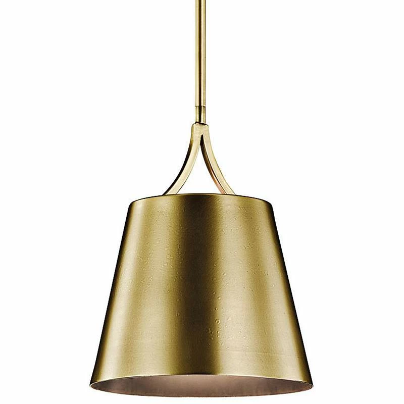 Kichler Maclain 10" Wide Natural Brass Mini Pendant 4 Kichler Maclain 10" Wide Natural Brass Mini Pendant - Image 2