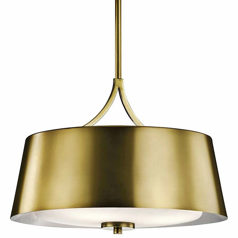 Kichler Maclain 16" Wide Natural Brass 3-Light Pendant 4 Kichler Maclain 16" Wide Natural Brass 3-Light Pendant - Image 2