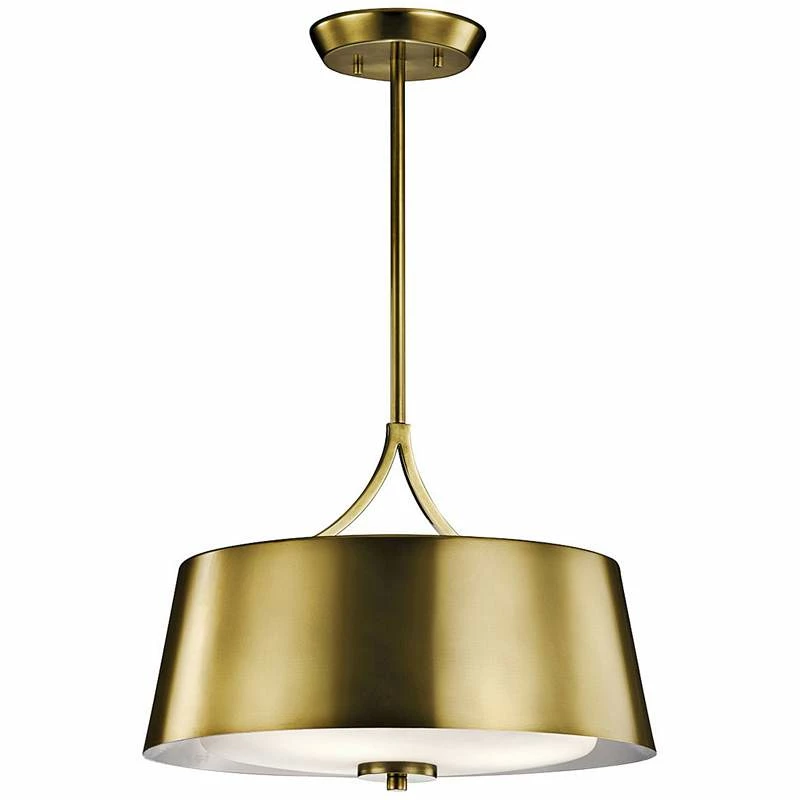 Kichler Maclain 16" Wide Natural Brass 3-Light Pendant 5 Kichler Maclain 16" Wide Natural Brass 3-Light Pendant - Image 3