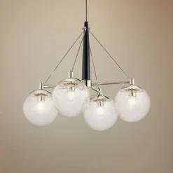 Kichler Marilyn 27 3/4"W Polished Nickel 4-Light Chandelier