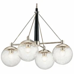 Kichler Marilyn 27 3/4"W Polished Nickel 4-Light Chandelier -Outlet The Radiantix Store kichler marilyn 27 and three quarter inchw polished nickel 4 light chandelier 63w09views1
