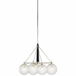 Kichler Marilyn 27 3/4"W Polished Nickel 4-Light Chandelier -Outlet The Radiantix Store kichler marilyn 27 and three quarter inchw polished nickel 4 light chandelier 63w09views2