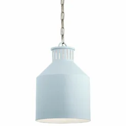 Kichler Montauk 1-Light Blue Mini Pendant -Outlet The Radiantix Store kichler montauk 1 light blue mini pendant 63p86