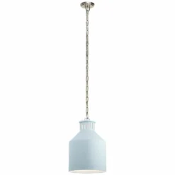 Kichler Montauk 1-Light Blue Mini Pendant -Outlet The Radiantix Store kichler montauk 1 light blue mini pendant 63p86views2