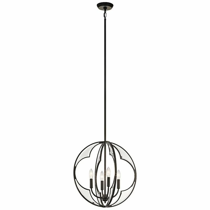 Kichler Montavello 18 3/4"W Olde Bronze 4-Light Chandelier 5 Kichler Montavello 18 3/4"W Olde Bronze 4-Light Chandelier - Image 3