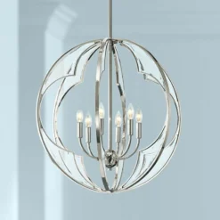Kichler Montavello 26"W Polished Nickel 6-Light Chandelier