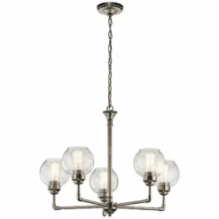 Kichler Niles 26" Wide Antique Pewter 5-Light Chandelier -Outlet The Radiantix Store kichler niles 26 inch wide antique pewter 5 light chandelier 18p06views1