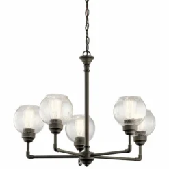 Kichler Niles 26" Wide Olde Bronze 5-Light Chandelier -Outlet The Radiantix Store kichler niles 26 inch wide olde bronze 5 light chandelier 18p07