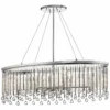Kichler Piper 36" Wide Chrome Oval Pendant Light -Outlet The Radiantix Store kichler piper 36 inch wide chrome oval pendant light 35k18