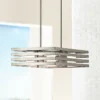 Kichler Realta 28" Wide Brushed Nickel Linear Chandelier -Outlet The Radiantix Store kichler realta 28 inch wide brushed nickel linear chandelier 7v034cropped