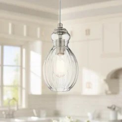 Kichler Riviera 6" Wide Brushed Nickel Mini Pendant