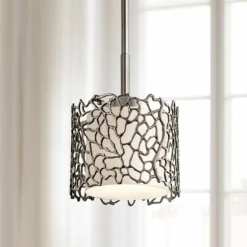 Kichler Silver Coral 7 1/4" Wide Classic Pewter Mini Pendant