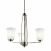 Kichler Tao 21 3/4" Wide Brushed Nickel 3-Light Chandelier 1 Kichler Tao 21 3/4" Wide Brushed Nickel 3-Light Chandelier -Outlet The Radiantix Store kichler tao 21 and three quarter inch wide brushed nickel 3 light chandelier 42k57