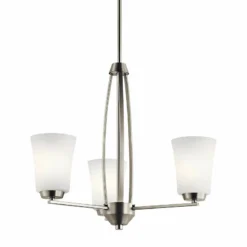 Kichler Tao 21 3/4" Wide Brushed Nickel 3-Light Chandelier